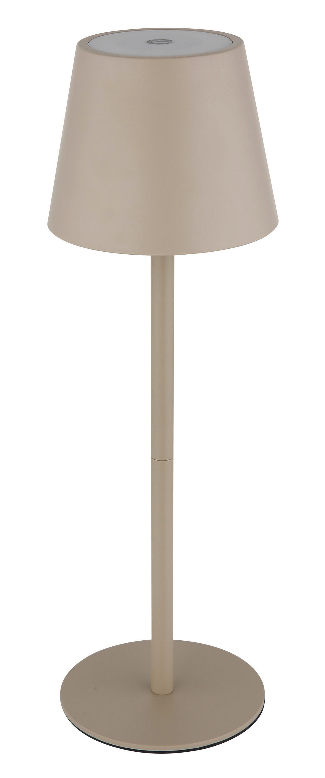 AKKU-TISCHLEUCHTE VANNIE 11,5/36 cm   - Sandfarben, Design, Kunststoff/Metall (11,5/36cm) - Globo