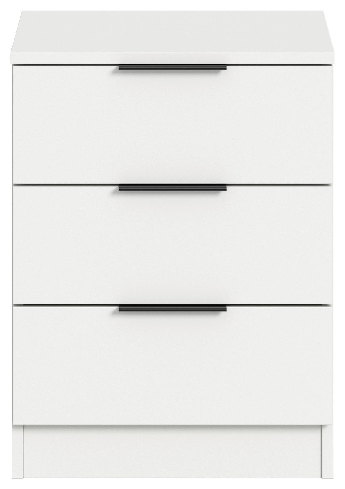 NACHTSCHRANK 45/60/40 cm  - Schwarz/Weiß, MODERN, Holzwerkstoff/Kunststoff (45/60/40cm) - MID.YOU