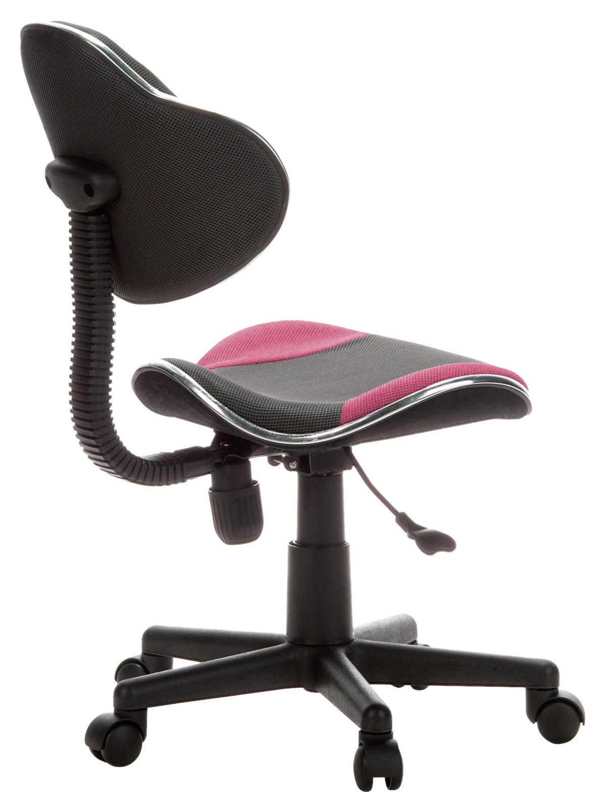 MLADINSKI VRTLJIVI STOL umetna masa siva, pink  - pink/siva, Basics, umetna masa (45/86-101/42cm) - MID.YOU