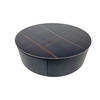 COUCHTISCH 90/90/36 cm rund Schwarz  - Goldfarben/Schwarz, Design, Holzwerkstoff/Stein (90/90/36cm) - Modante