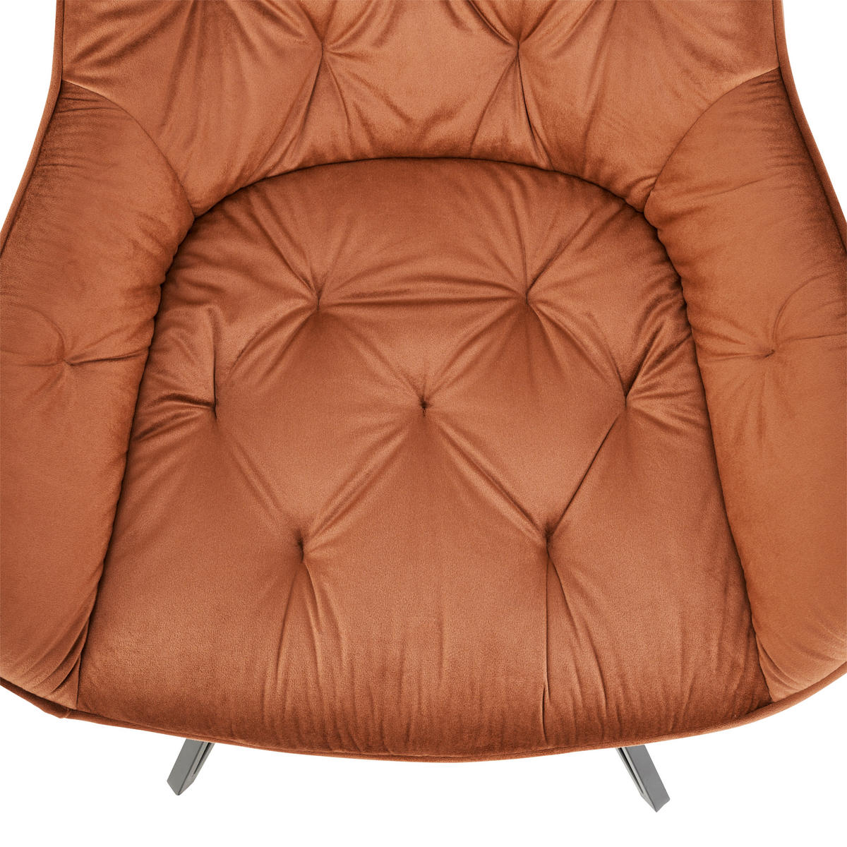 ARMLEHNSTUHL  in Eisen Samt  - Schwarz/Braun, LIFESTYLE, Holz/Textil (61/82/62cm) - Livetastic