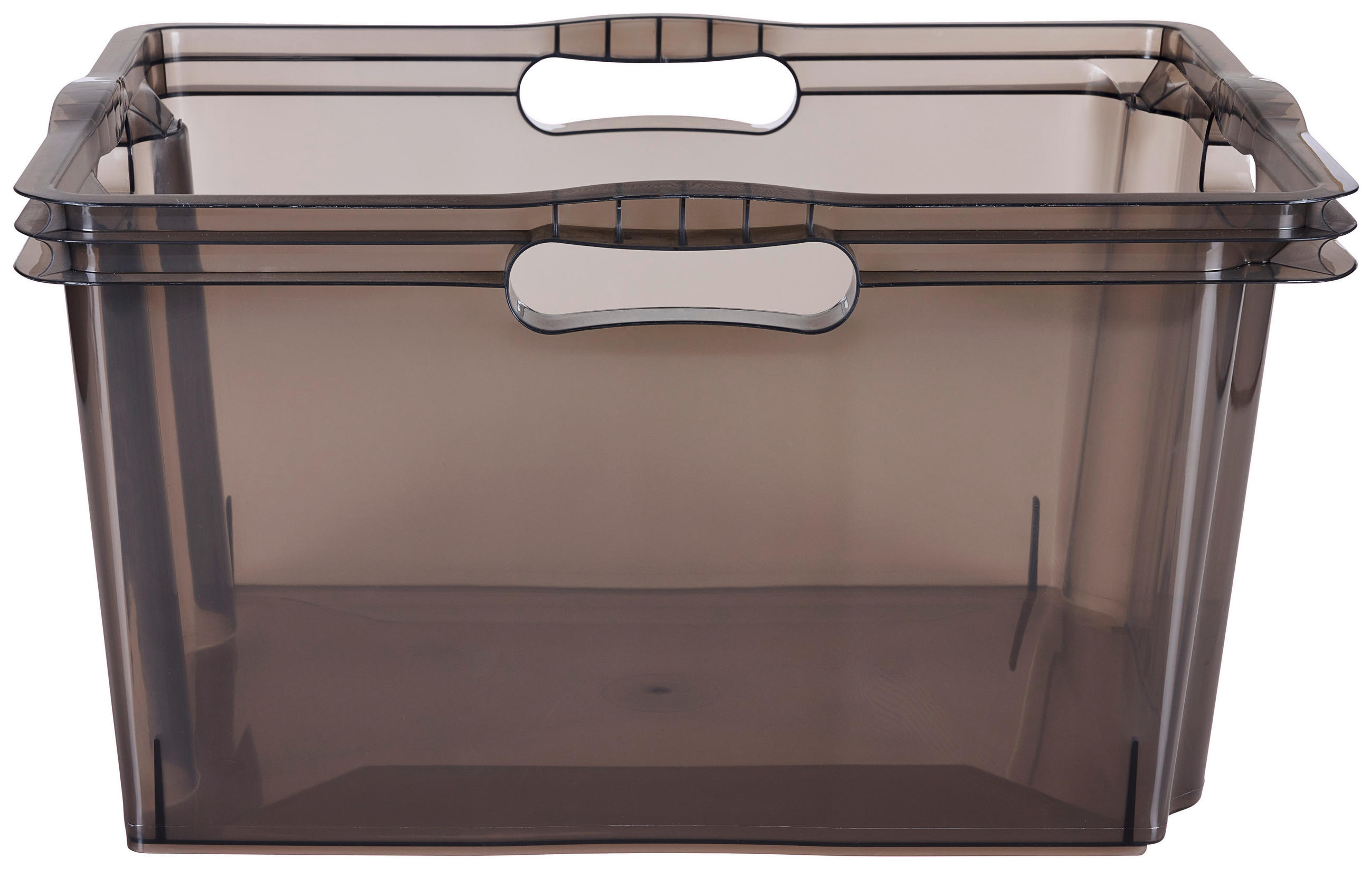 DOBOZ  - szürke, Basics, műanyag (43/35/23cm)