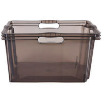 DOBOZ  - szürke, Basics, műanyag (43/35/23cm)