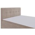 BOXSPRINGBETT 120/200 cm  in Beige  - Beige/Schwarz, KONVENTIONELL, Kunststoff/Textil (120/200cm) - Carryhome