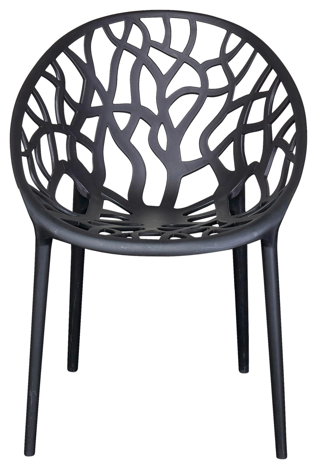 STAPELSTUHL Schwarz  - Schwarz, Design, Kunststoff (60,5/79/58cm) - Ambia Garden