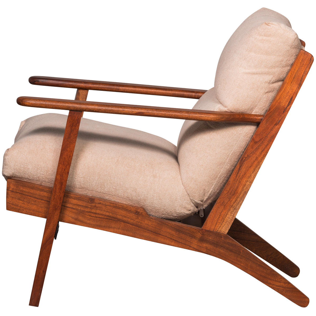 SESSEL in Naturfarben  - Naturfarben/Akaziefarben, Design, Holz/Textil (71/86/71cm) - Livetastic