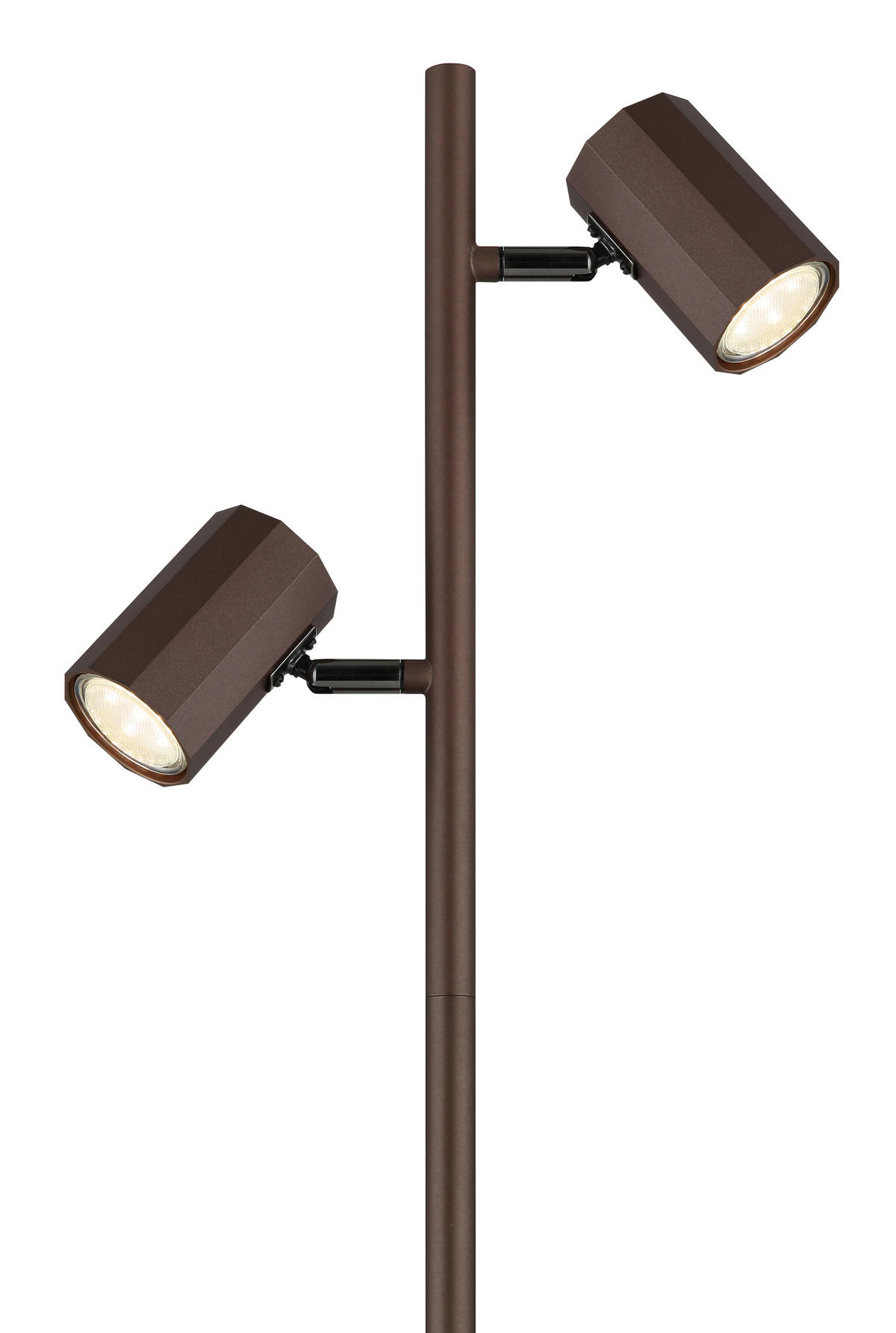 STOJACÍ LAMPA, 27/22/158 cm - bronzová, Design, kov (27/22/158cm) - Globo