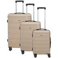 REISEKOFFERSET Mokka 3-teilig  - Mokka, Basics, Kunststoff/Textil - Novel