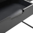 KONSOLENTISCH Grau, Schwarz  - Schwarz/Grau, Design, Holzwerkstoff/Metall (100/36/77cm) - Novel