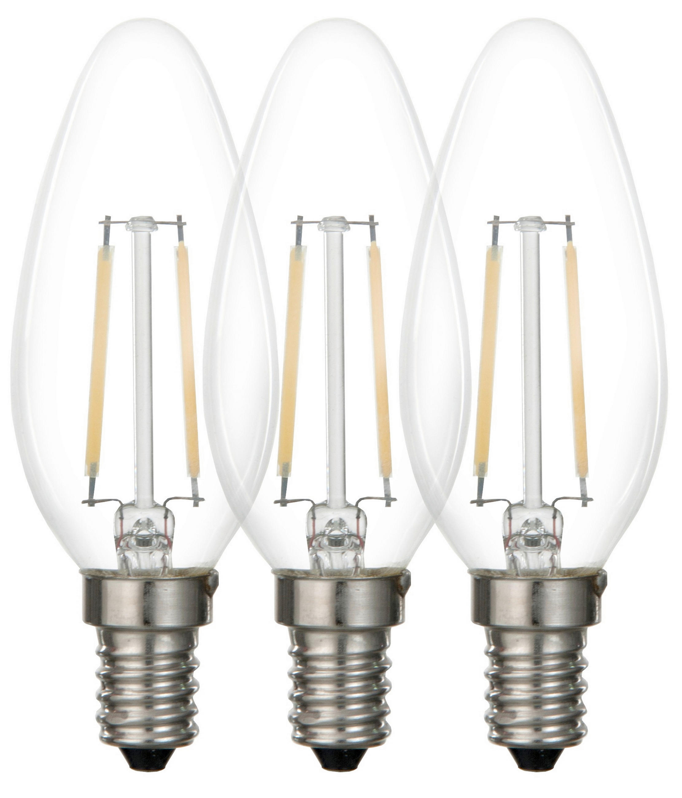 LED-LJUSKÄLLA   E14 4 W  - transparent, Basics, metall/glas (3,5/9,7cm) - Boxxx