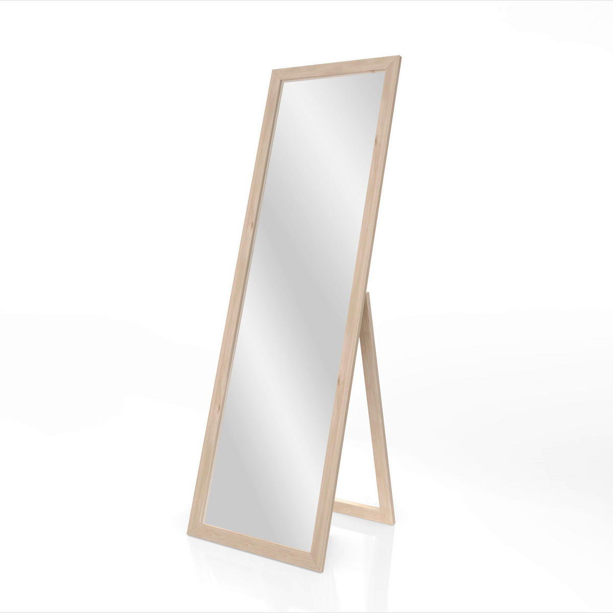 DEKOSPIEGEL  46/146 cm   in rechteckig  - Eichefarben, Basics, Glas/Holz (46/146cm)