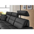 ECKSOFA in Echtleder Anthrazit  169/298 cm  - Anthrazit/Schwarz, Design, Leder/Metall (169/298cm) - Dieter Knoll