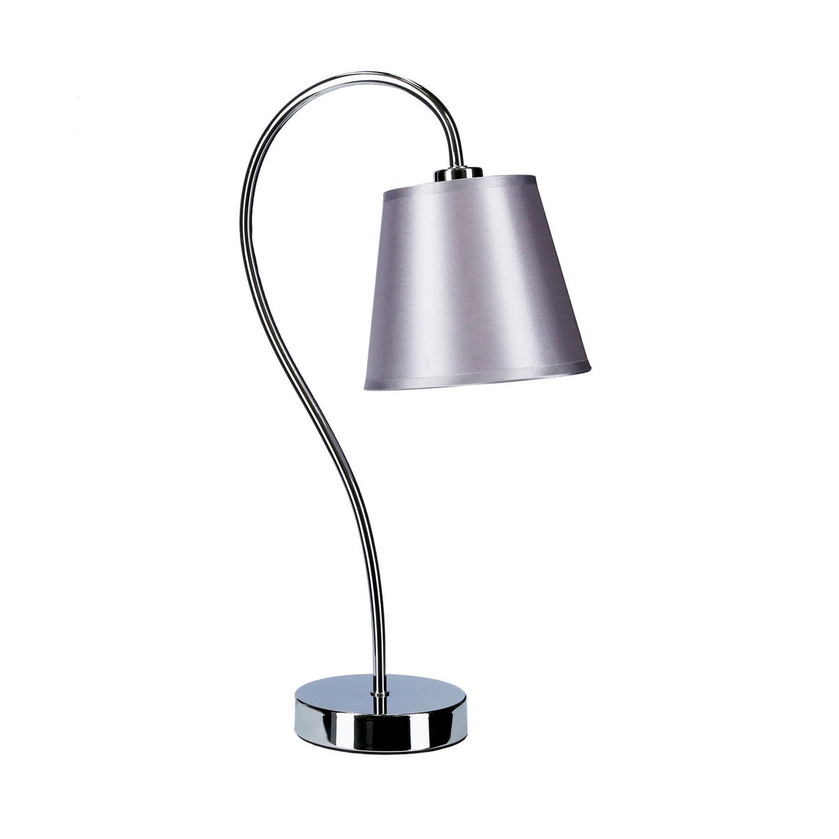 TISCHLEUCHTE 23/15/46 cm   - Chromfarben, Basics, Kunststoff/Metall (23/15/46cm)