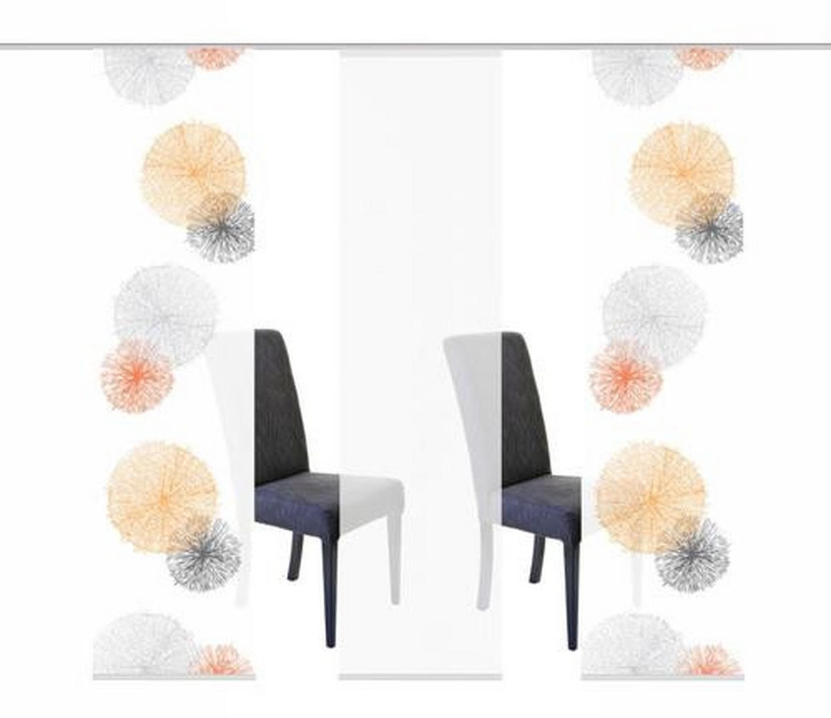 PANELOVÝ ZÁVĚS, 60/245 cm - oranžová, Basics, textil (60/245cm)