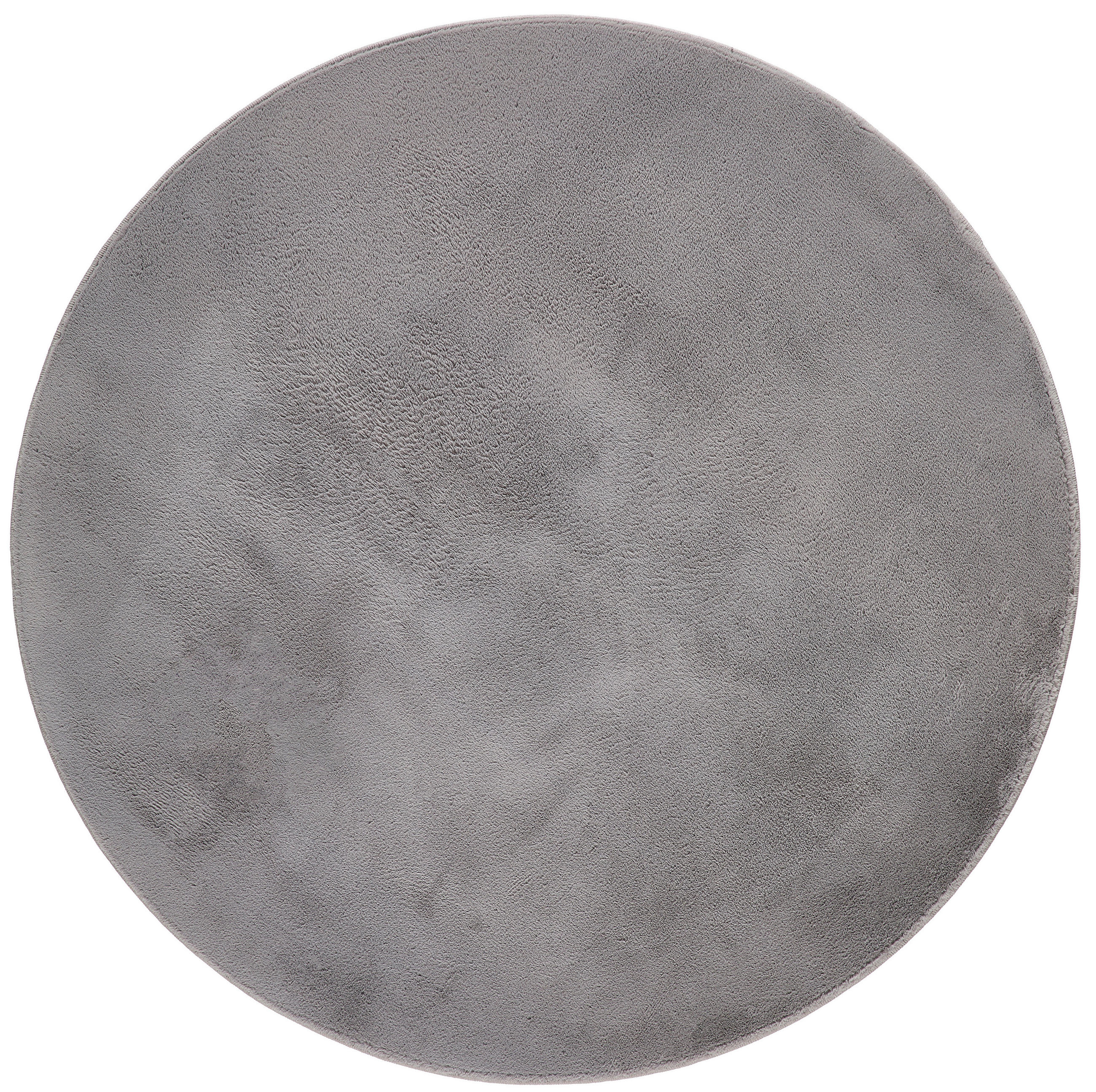 HOCHFLORTEPPICH 120 cm Grau rund  - Grau, Basics, Textil (120cm) - Novel