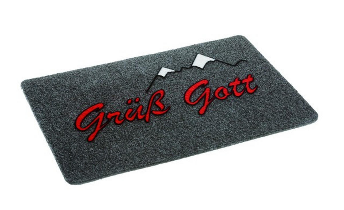 FUßMATTE 40/60 cm Flocky Color  - Anthrazit, KONVENTIONELL, Textil (40/60cm) - Esposa