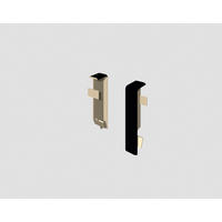 SOCKELLEISTENVERBINDUNGSSTÜCK - Schwarz, KONVENTIONELL, Kunststoff (1.6/1.2/5.9cm) - Egger Holzwerkstoffe