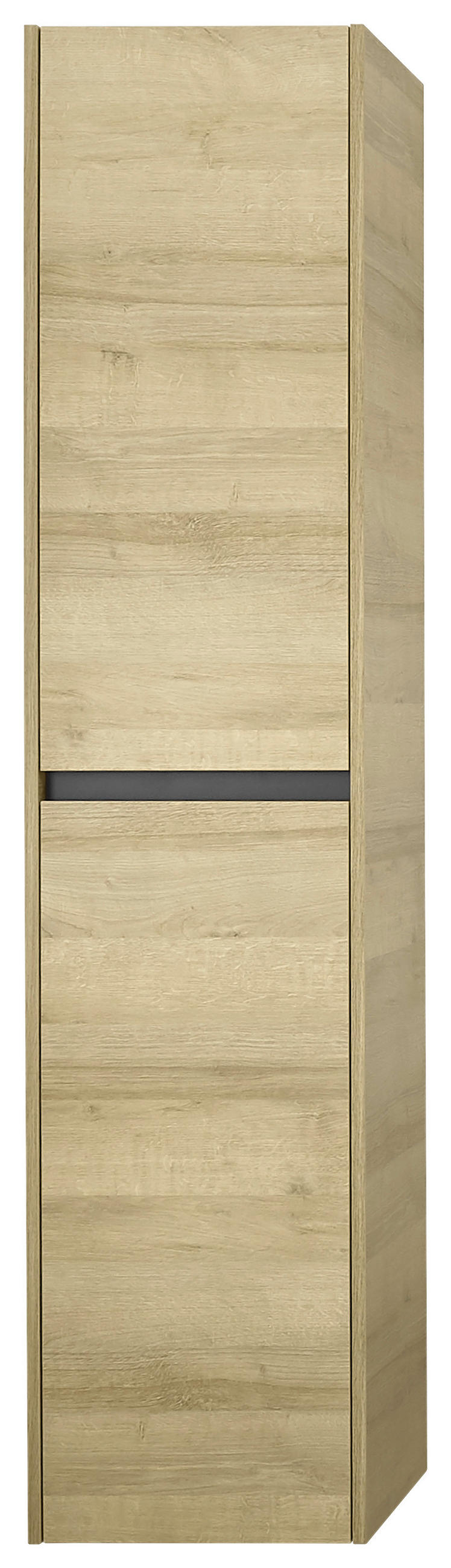 HOCHSCHRANK 38,3/171/33 cm  - Eichefarben, Design, Glas/Holzwerkstoff (38,3/171/33cm) - Musterring