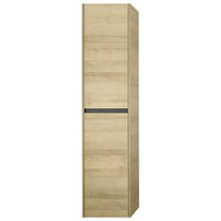 HOCHSCHRANK 38,3/171/33 cm  - Eichefarben, Design, Glas/Holzwerkstoff (38,3/171/33cm) - Musterring