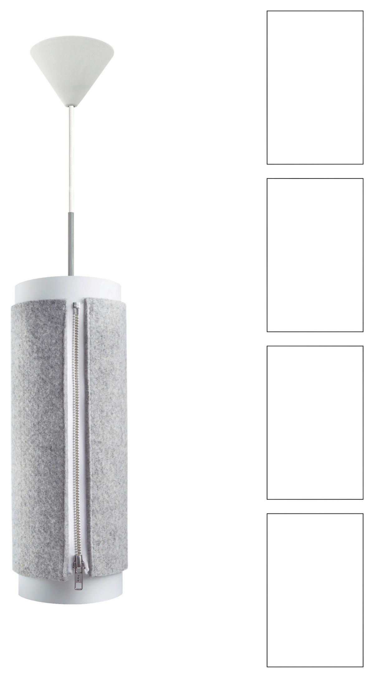 ZÁVĚSNÉ SVÍTIDLO, 15,5/15,5/40,6 cm  - antracitová, Basics, textil/plast (15,5/15,5/40,6cm) - MID.YOU