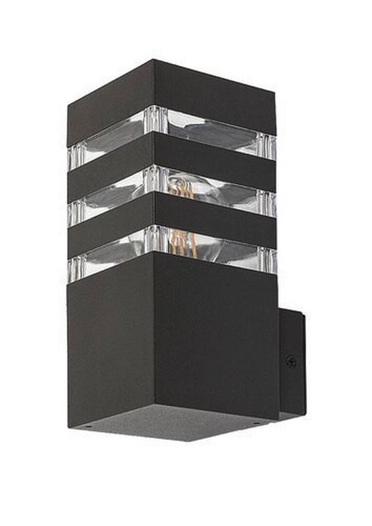 ZIDNA SVJETILJKA VANJSKA Ankara  - prozirno/antracit, Basics, metal/plastika (9/20cm)