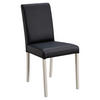 STUHL  in Lederlook  - Weiss/Schwarz, Konventionell, Holz/Textil (43/87,5/56cm) - Boxxx