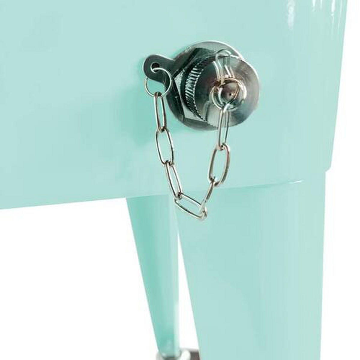 KÜHLBOX RETRO KÜHLER Mintgrün 76 l  - Mintgrün, KONVENTIONELL, Metall (43,00/89,00/92,00cm) - Ambia Garden