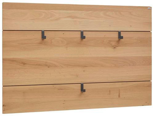 GARDEROBENPANEEL Wildeiche furniert, mehrschichtige Massivholzplatte (Tischlerplatte) Eichefarben - Eichefarben, Natur, Holz (96/63,9/5,2cm) - Voglauer
