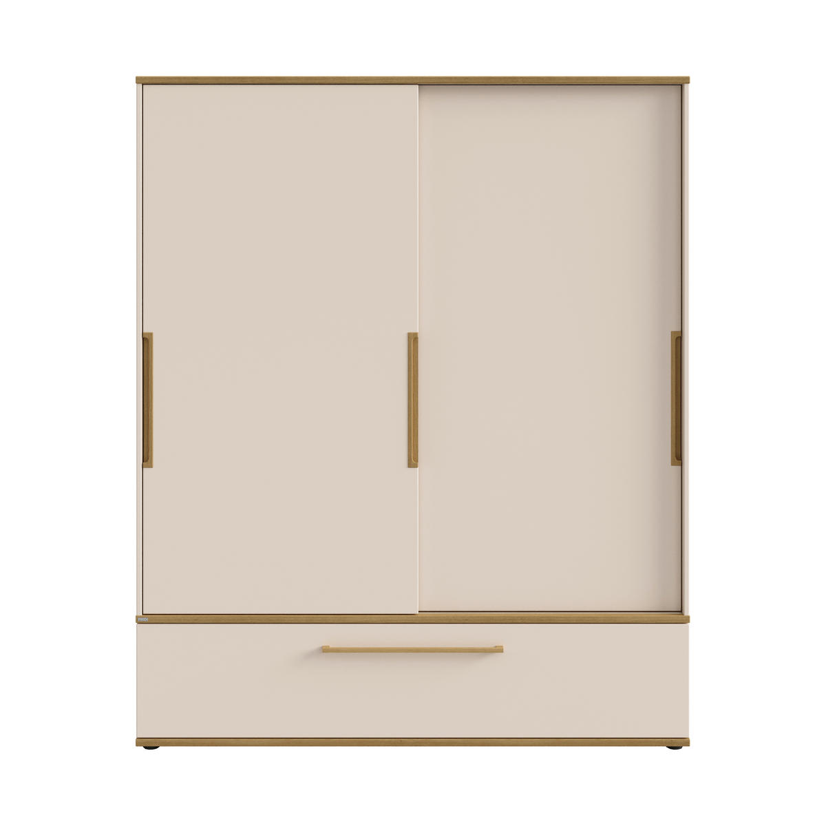 BABA RUHÁSSZEKRÉNY Stiene  - bézs/tölgyfa, Basics, faalapú anyag (164/200/62cm) - Paidi