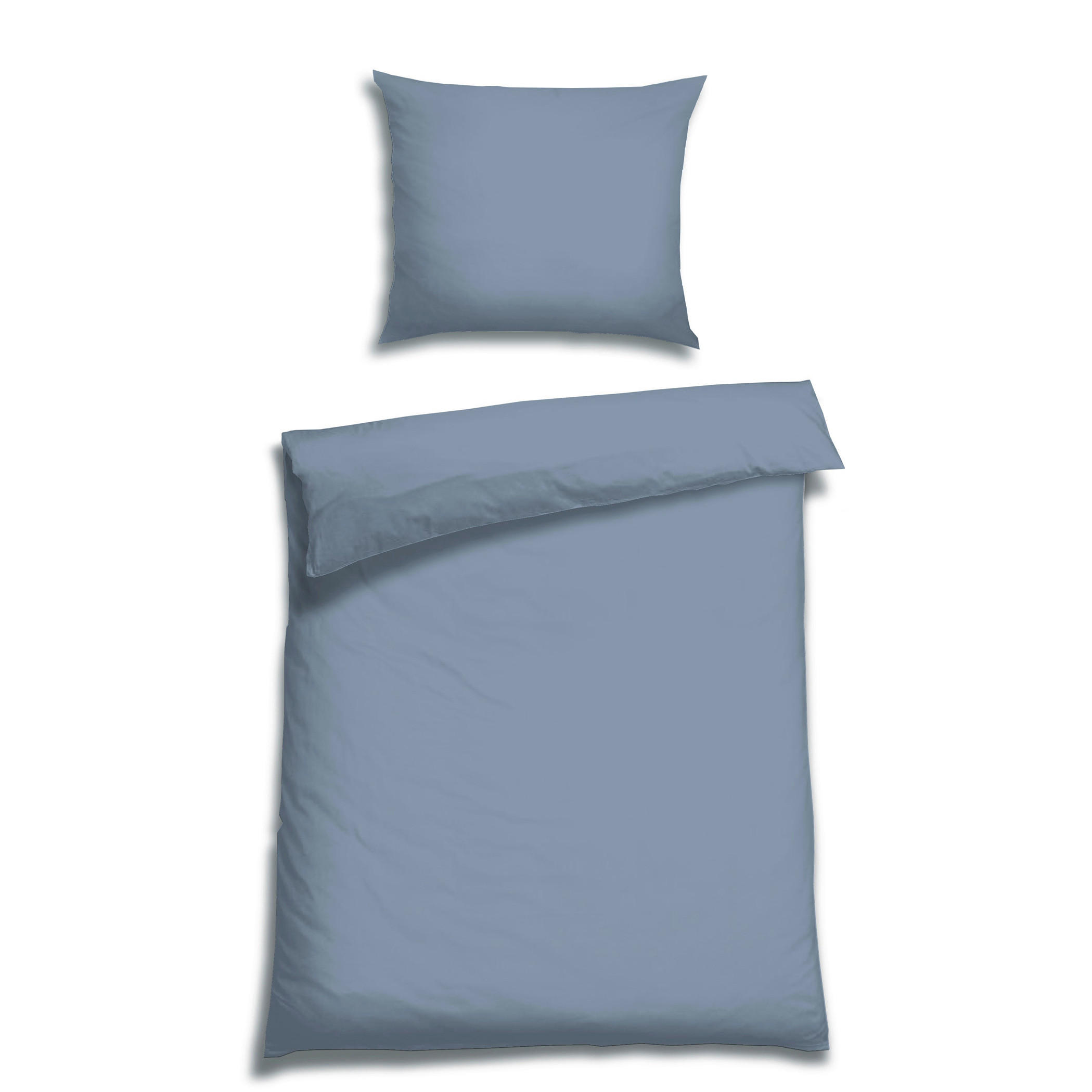 BETTWÄSCHE Satin 140/200 cm  - Blau, Basics, Textil (140/200cm) - Florella