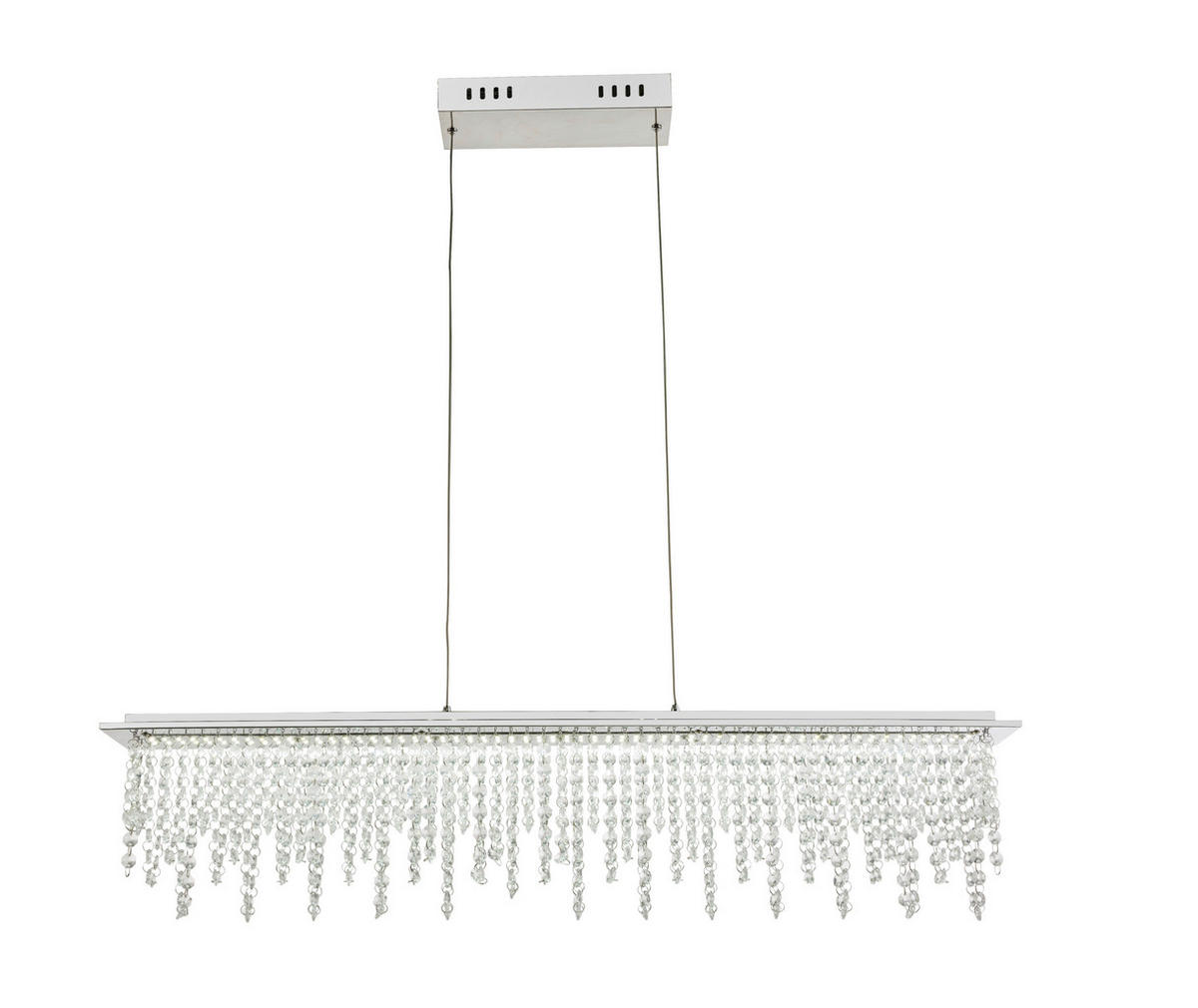 LED-HÄNGELEUCHTE  90 cm  - Klar, Design, Glas/Metall (90cm) - Globo