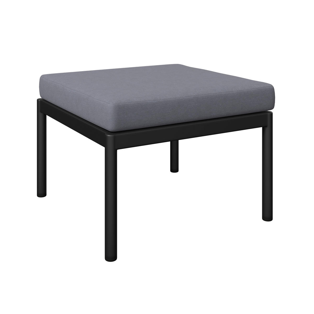 LOUNGEGARNITUR Aluminium  - Dunkelgrau/Naturfarben, MODERN, Kunststoff/Textil (134/70/68cm) - Ambia Garden