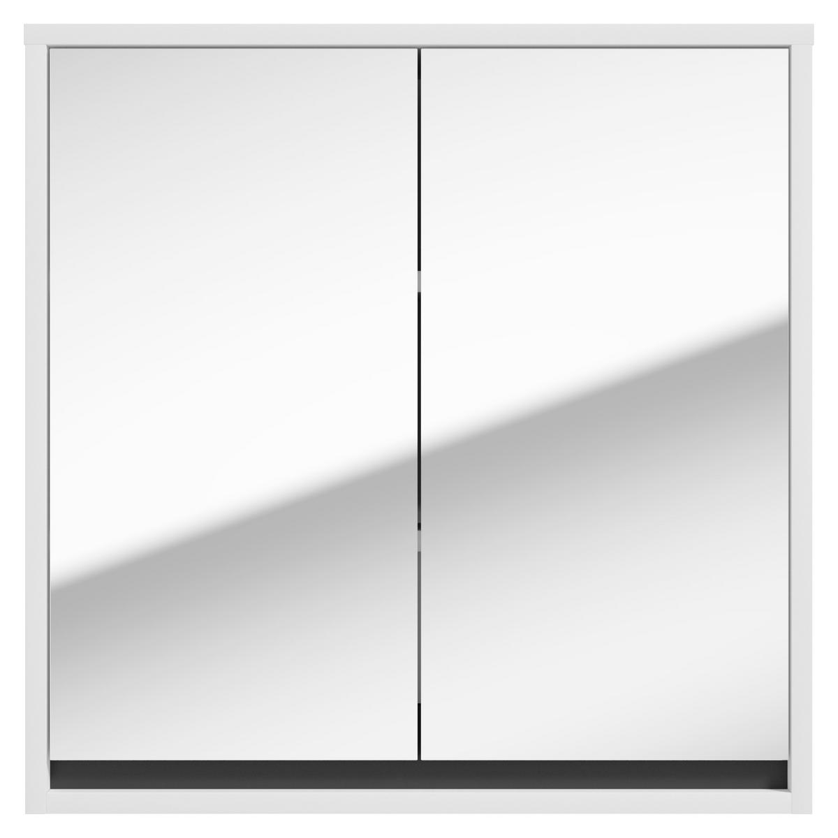 SPIEGELSCHRANK 60/60/20 cm  - Anthrazit/Weiß, Basics, Holzwerkstoff (60/60/20cm) - MID.YOU
