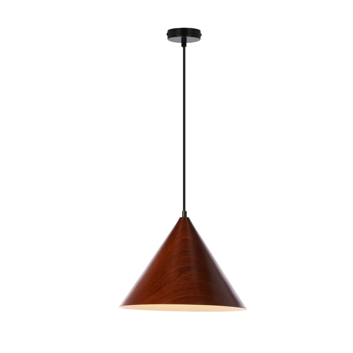 HÄNGLAMPA Dunca 32/32/115 cm  - nötfärg/svart, Design, metall (32/32/115cm)