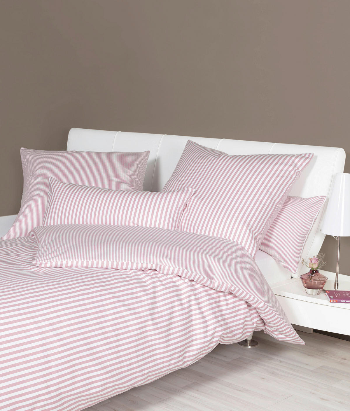 BETTWÄSCHE CHINCHILLA-S Flanell 135/200 cm  - Rosa/Weiß, Basics, Textil (135/200cm) - Janine