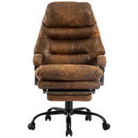 CHEFSESSEL  in Mikrofaser Braun, Schwarz  - Schwarz/Braun, Modern, Kunststoff/Textil (64/114-122/72cm) - MID.YOU