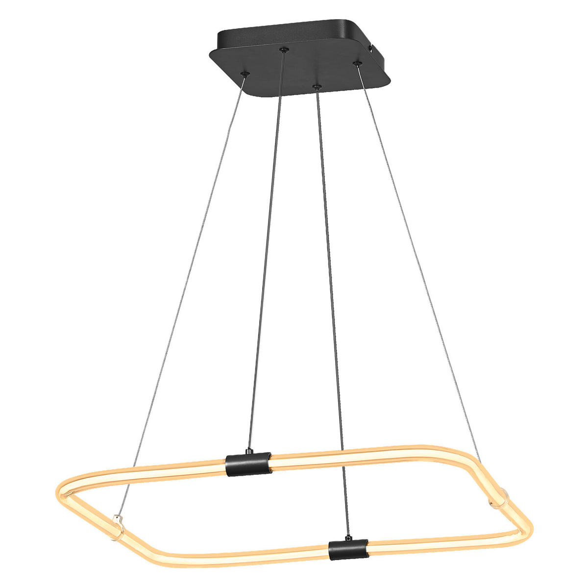 LED-PENDELLEUCHTE 56,7/56,6/70 cm  - Dunkelgrau, Design, Kunststoff (56,7/56,6/70cm) - Ledvance