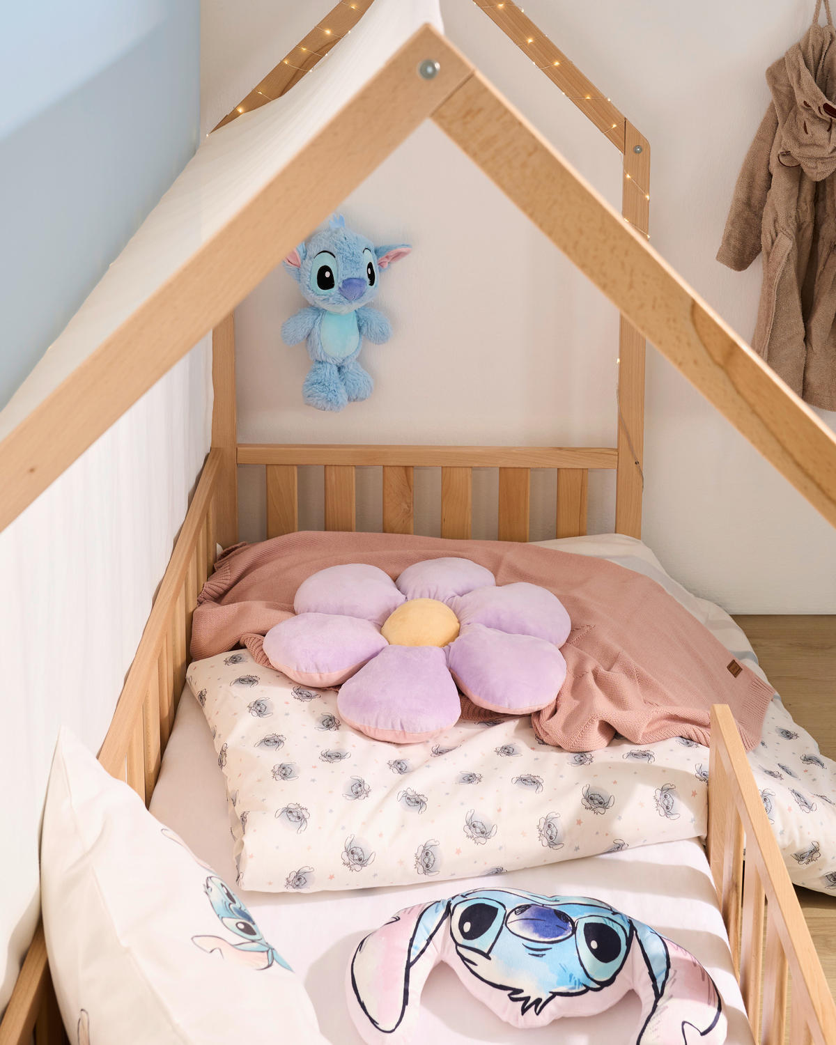 HAUSBETT  in Buchefarben  - Birkefarben/Buchefarben, Basics, Holz (140/70cm) - Jimmylee