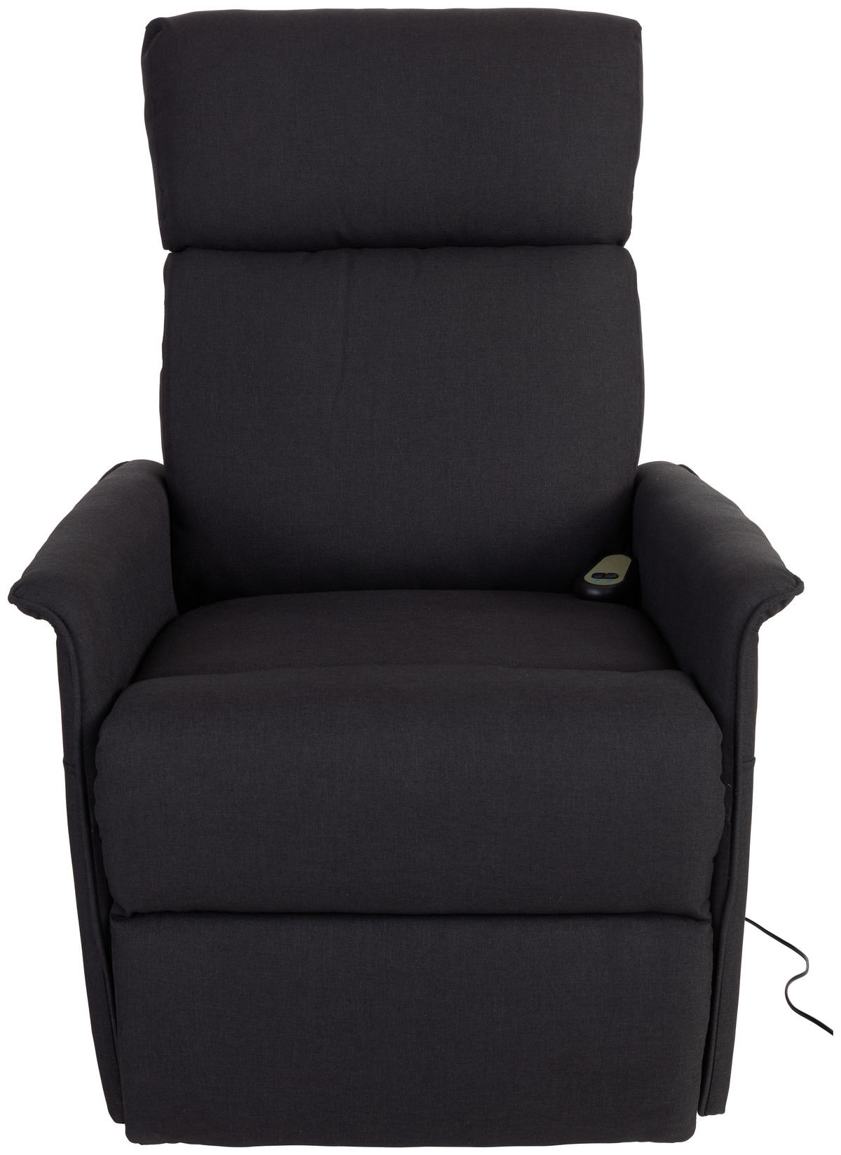 TV FOTELJA metal, tekstil  crna   - siva/crna, Konvencionalno, metal/tekstil (66/80-97/90-159,5cm) - Ti'me