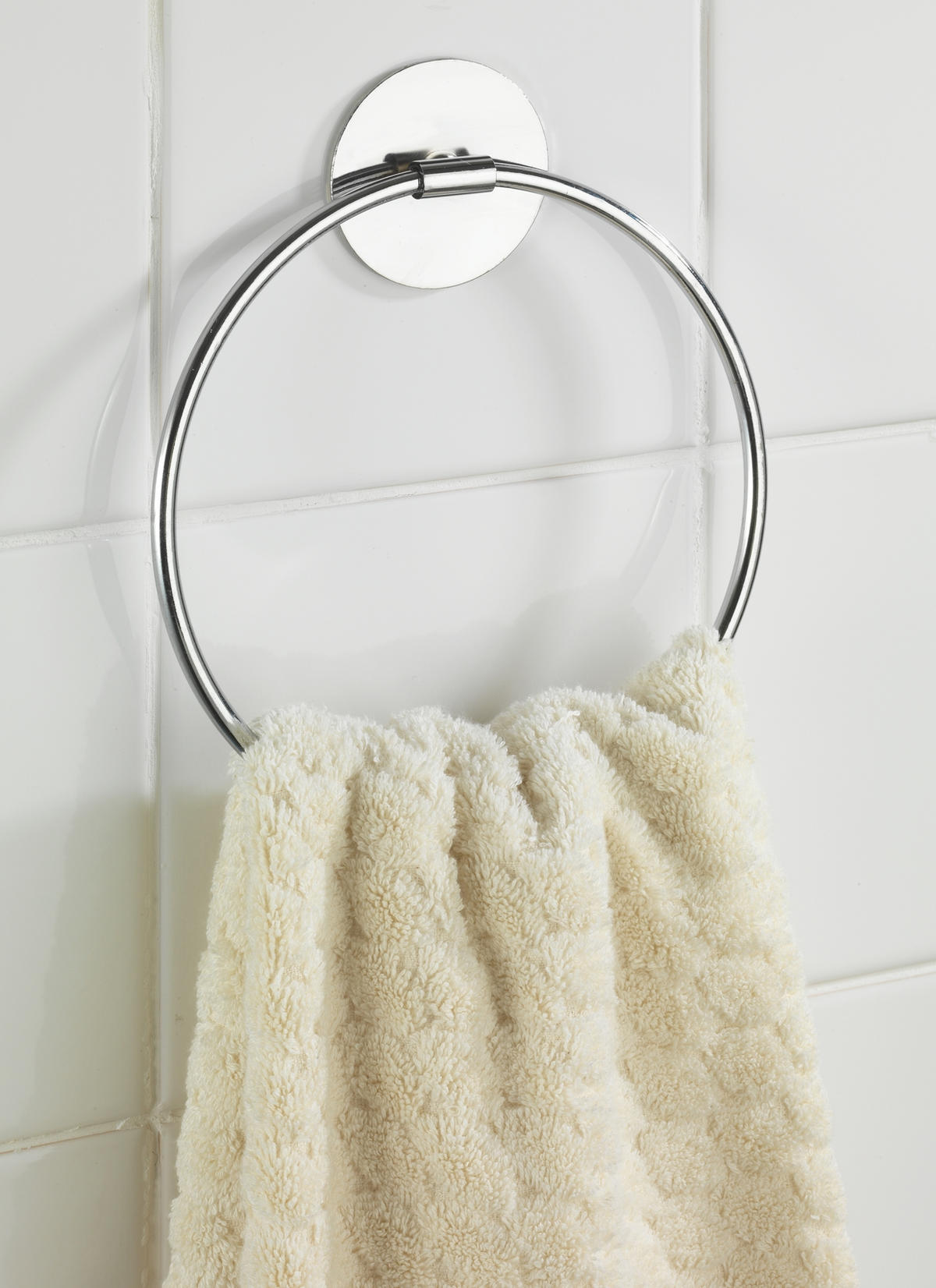 HANDDUKSHÅLLARE 17/19.5/1.5 cm  - stålfärgad, Design, metall (17/19.5/1.5cm)