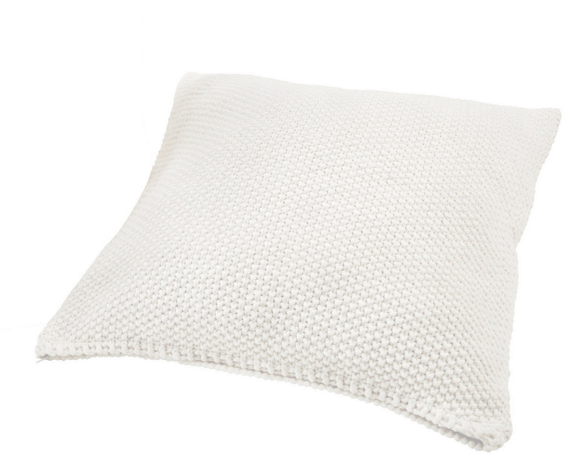 KISSENHÜLLE 50/50 cm  - Weiß, Design, Textil (50/50cm)