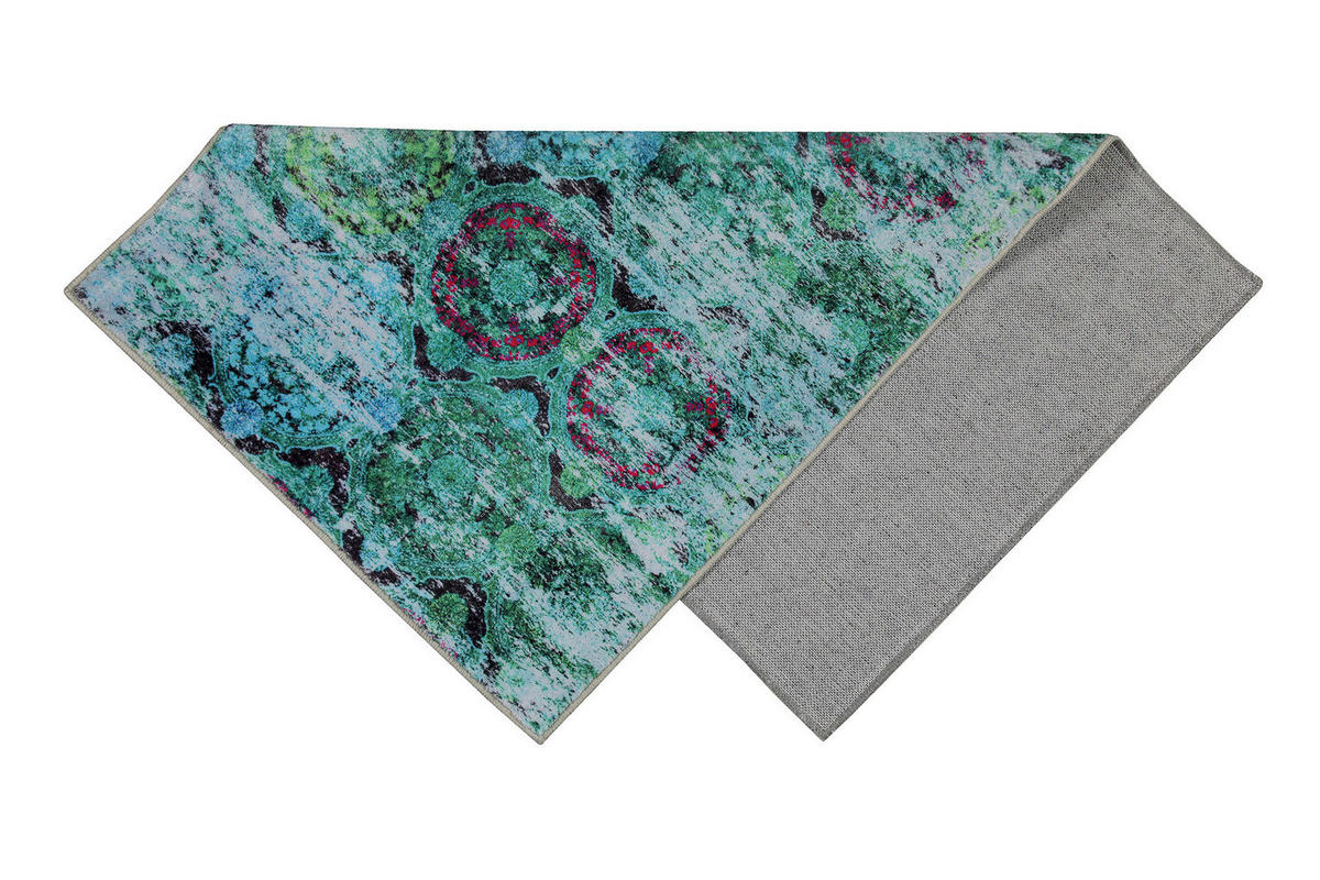 BADTEPPICH Grün 55/65 cm  - Grün, Basics, Kunststoff/Textil (55/65cm) - WECON HOME BASIC