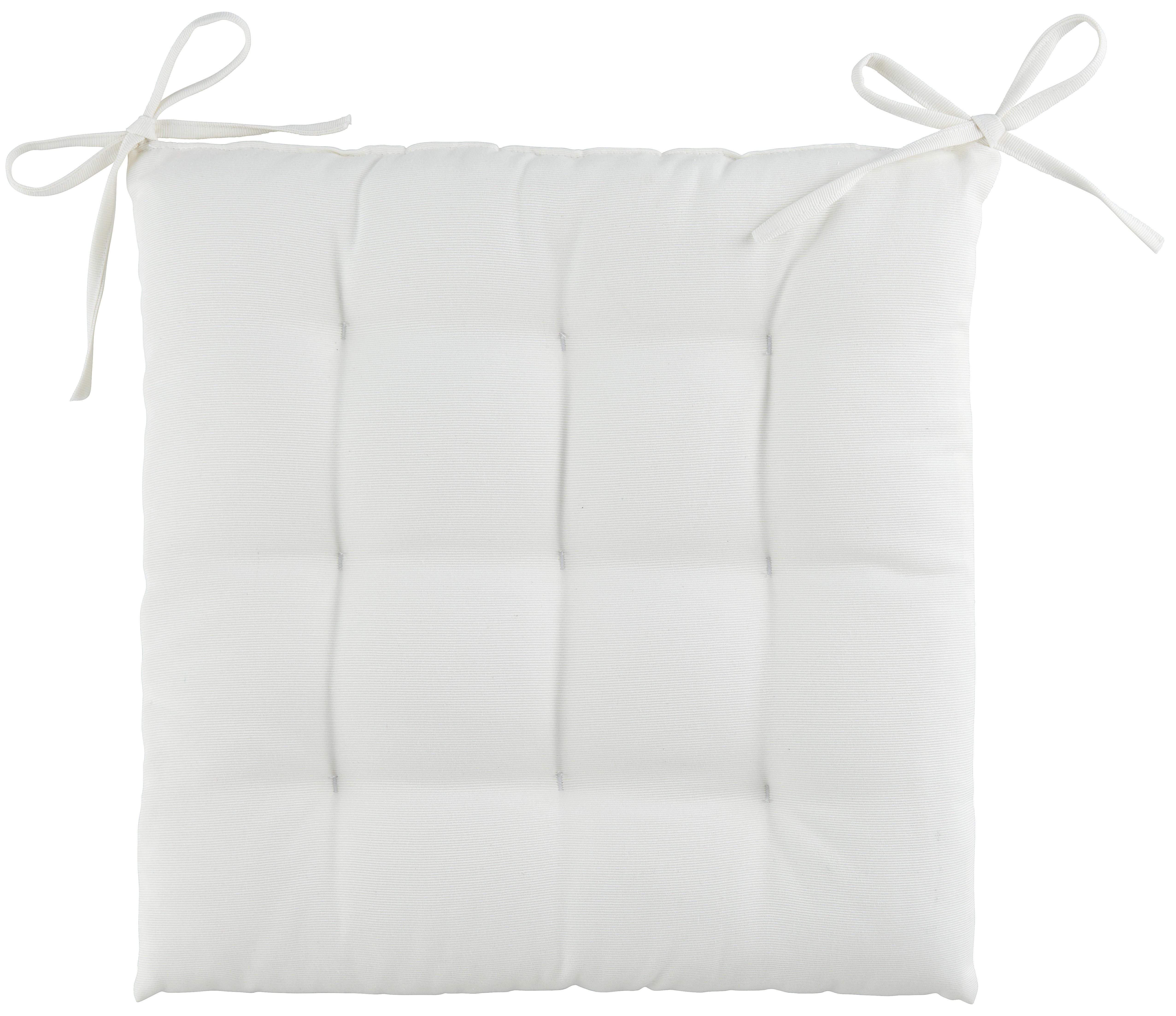 SITZKISSEN  40/40 cm   - Weiß, Basics, Textil (40/40cm) - Boxxx