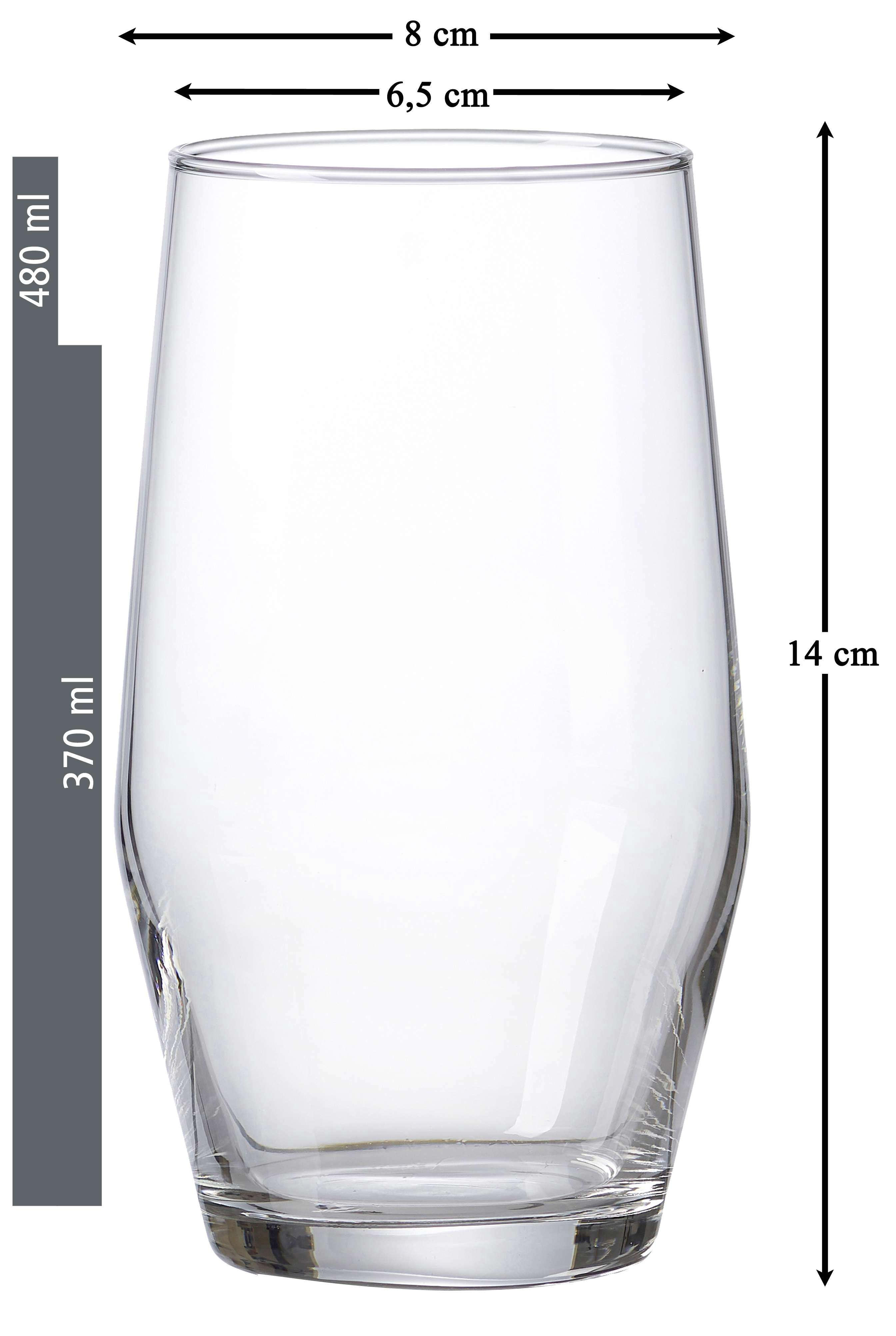 LONGDRINKGLAS 6-teilig  - Klar, Basics, Glas (370ml) - Ritzenhoff Breker