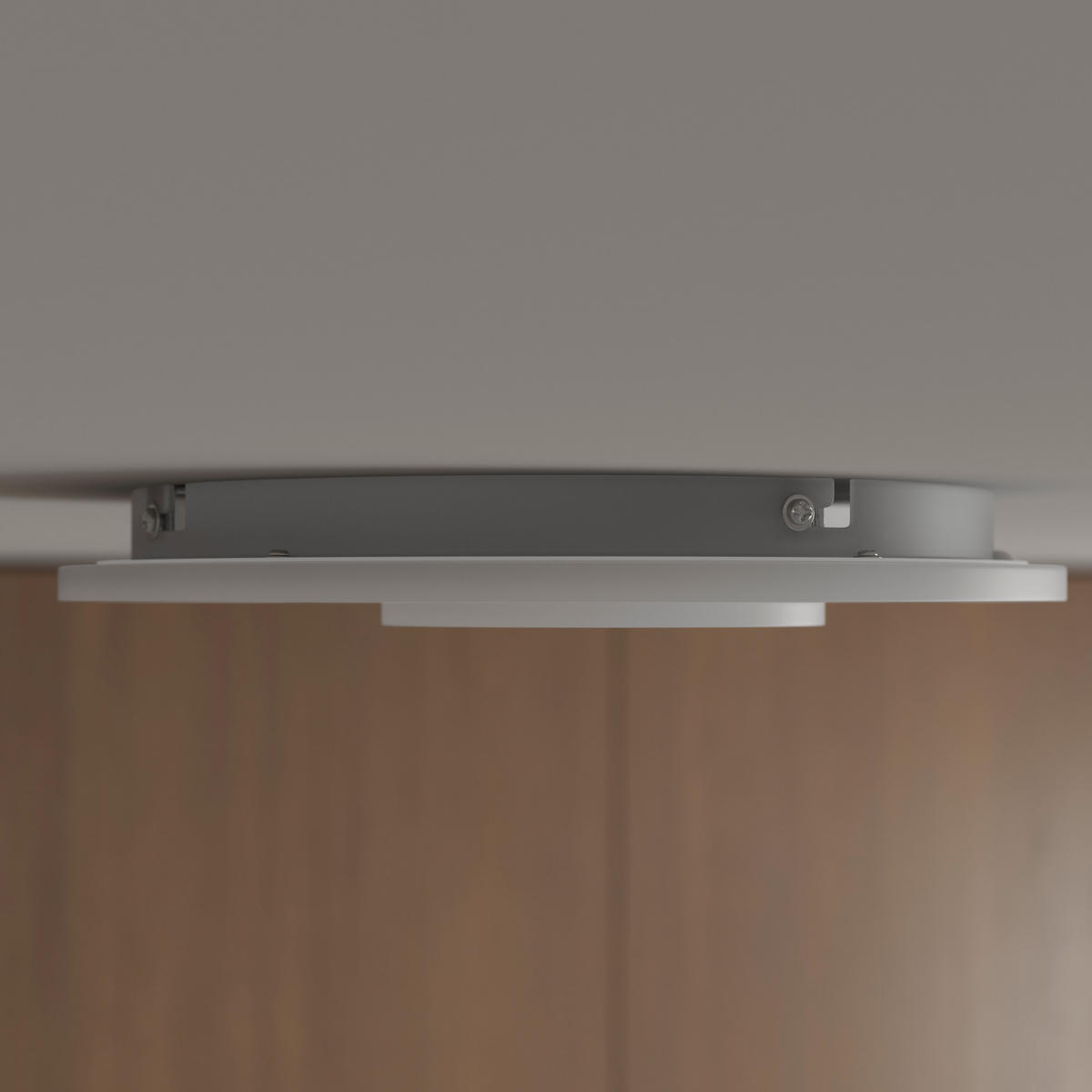 LED PLAFONJERA Leeds  - bela, Osnovno, metal/plastika (38/6,5cm) - Novel