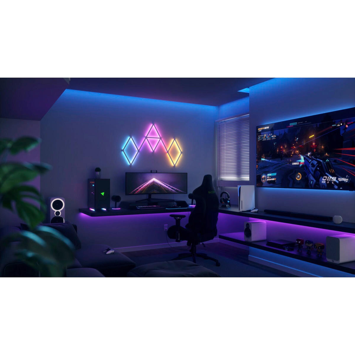 NANOLEAF LINES 3ER SET Erweiterungsset 28.00/0.8/2.0 cm  - Weiß, Basics, Kunststoff (28.00/0.8/2.0cm) - P & B