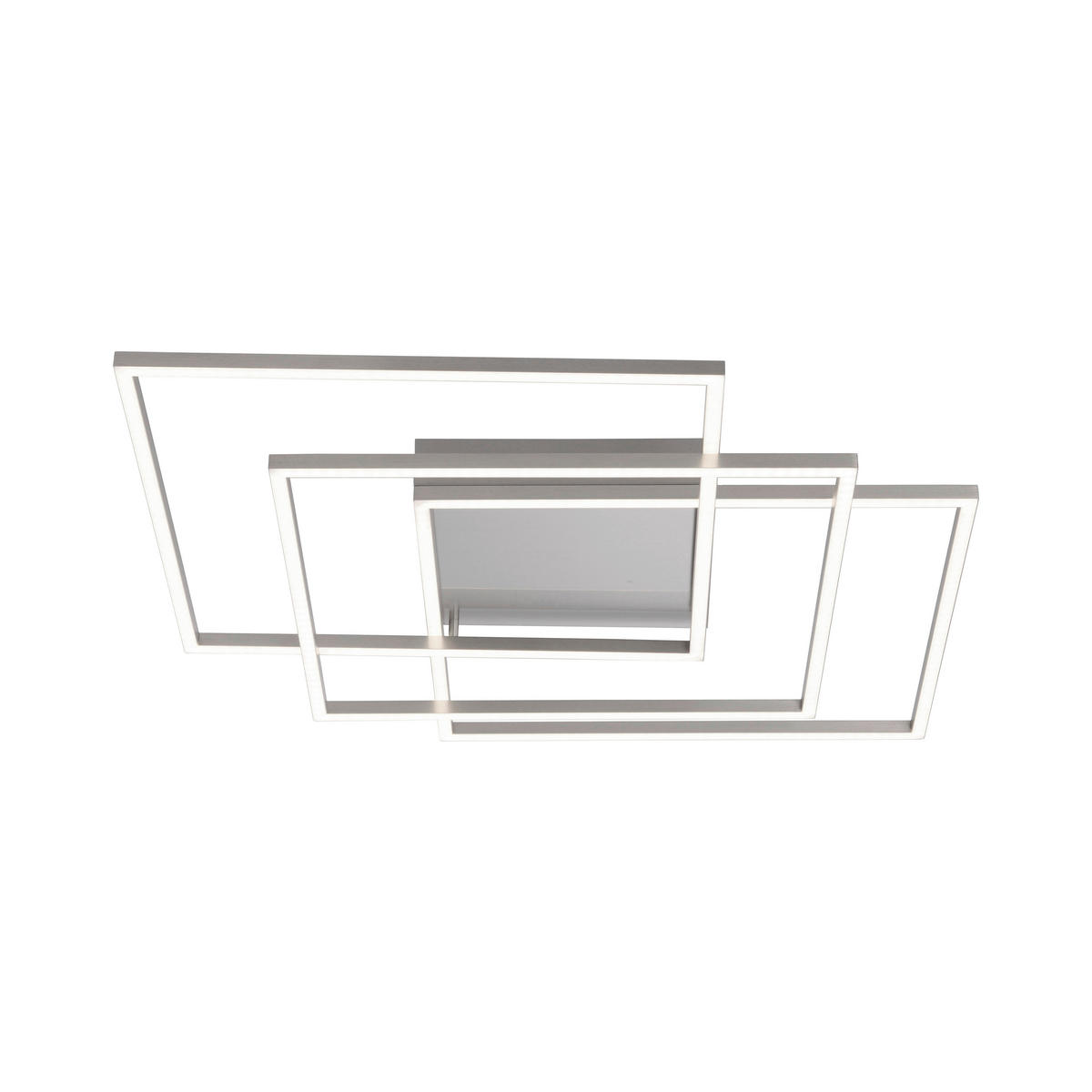 LED-DECKENLEUCHTE 16,5 W    60/60/8 cm  - Silberfarben, Design, Kunststoff/Metall (60/60/8cm) - Paul Neuhaus