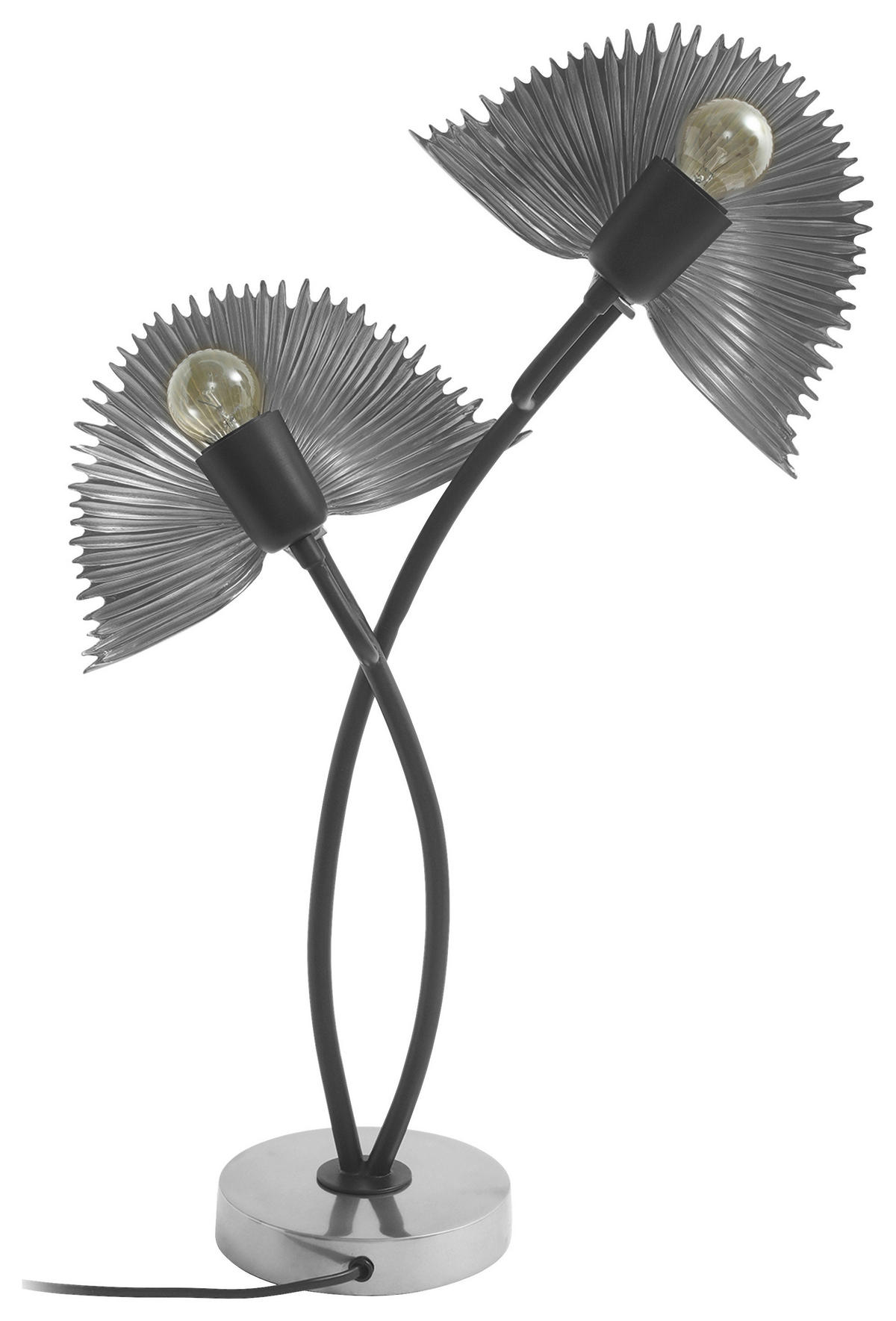 TISCHLEUCHTE 38/16/60 cm   - Silberfarben, Basics, Metall (38/16/60cm) - Kayoom