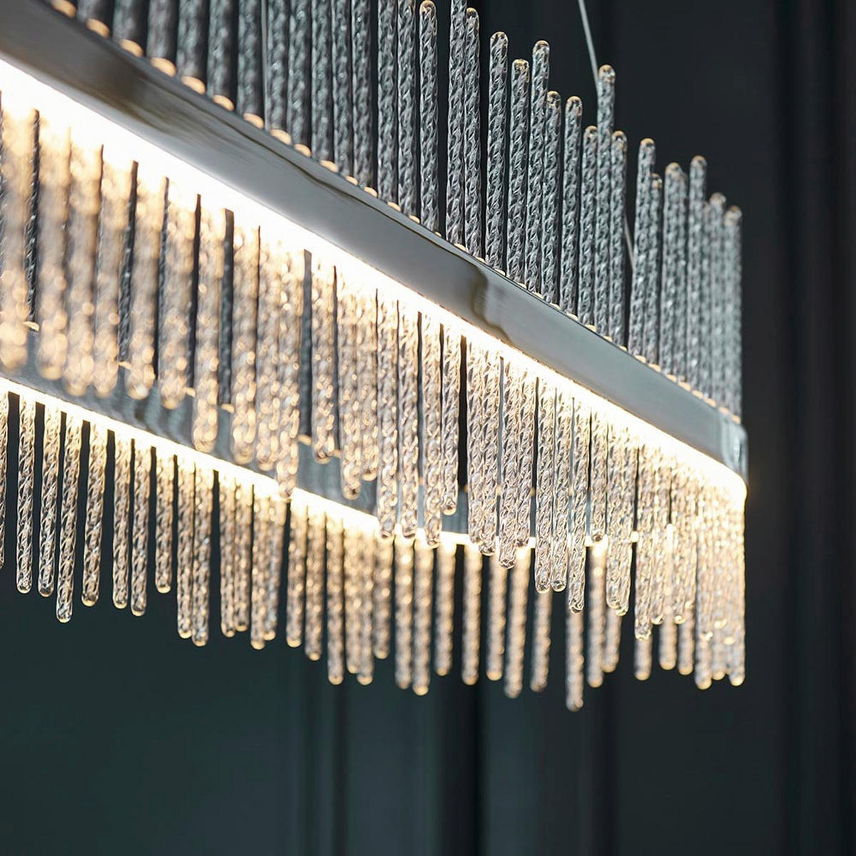 PENDELLEUCHTE Endon Adriel 95/25/45-165 cm   - Chromfarben, LIFESTYLE, Metall (95/25/45-165cm) - ENDON