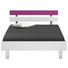 BETT 120/200 cm - Chromfarben/Lila, Design (120/200cm) - Xora BETT 120/200 cm - Chromfarben/Lila, Design (120/200cm) - Xora